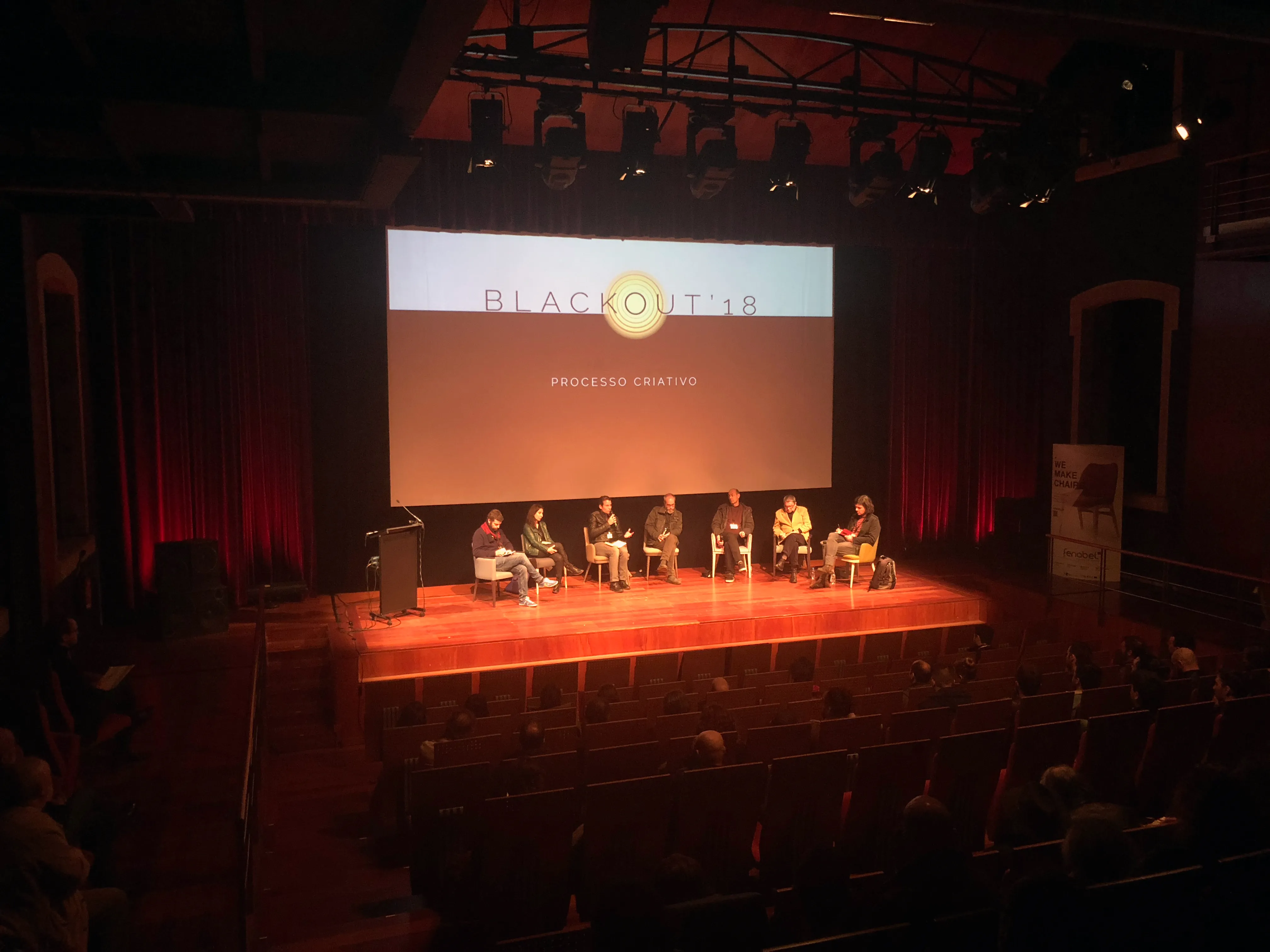 Slide do programa da conferência Blackout 2026